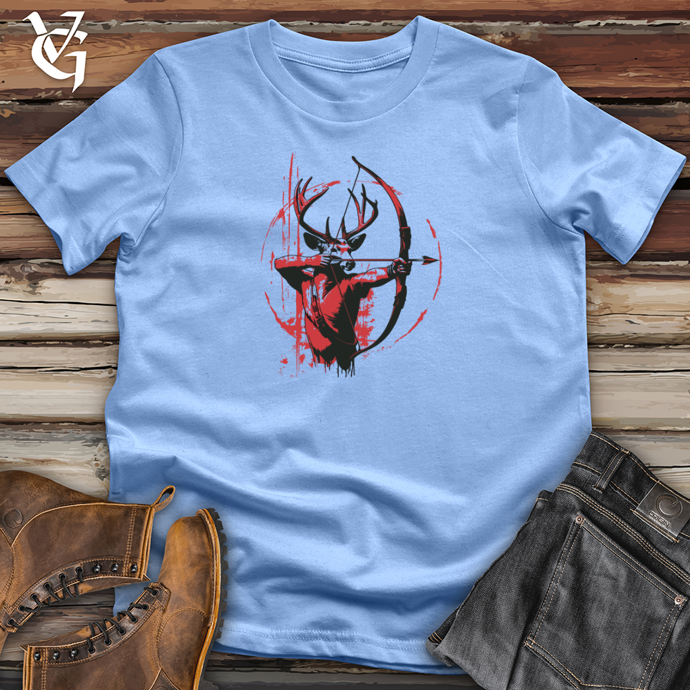 Viking Goods Stag Archer Silhouette Softstyle Tee Carolina Blue / L