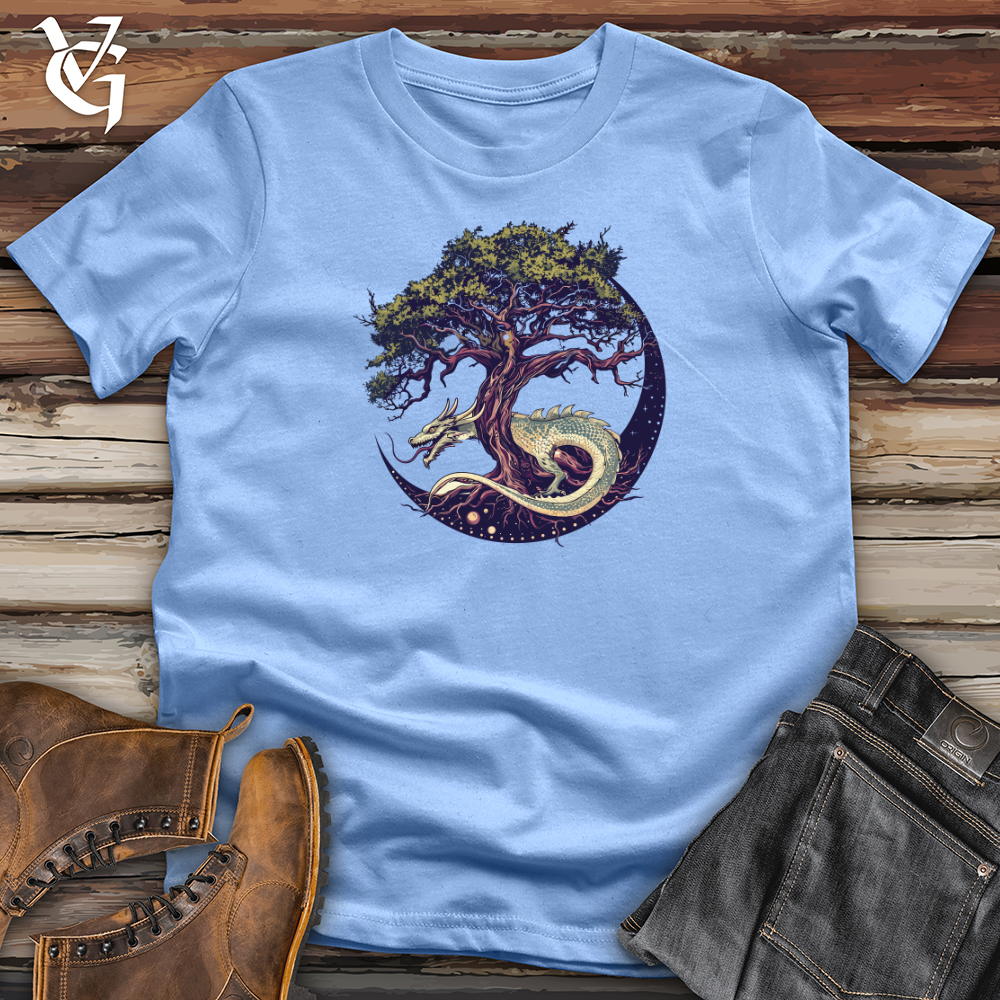 Viking Goods Stellar Dragon Grove Softstyle Tee Carolina Blue / L