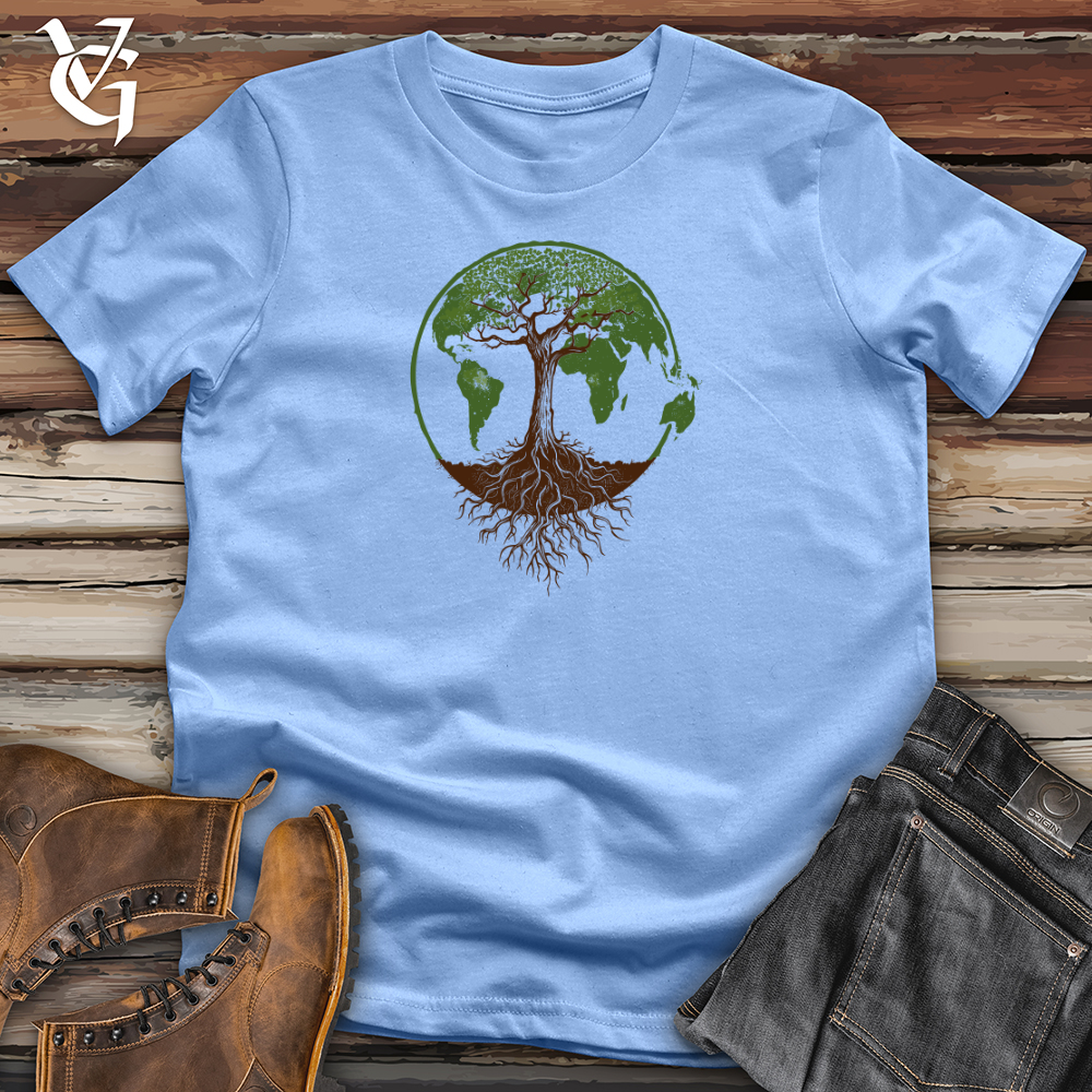 Viking Goods Tree of Life Earth Softstyle Tee Carolina Blue / L