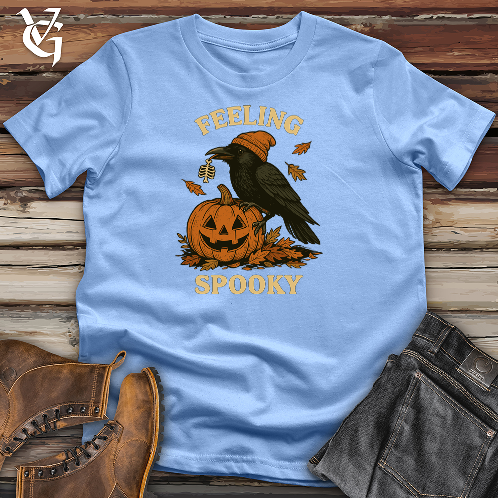 Viking Goods Feeling Spooky Raven Softstyle Tee Carolina Blue / S