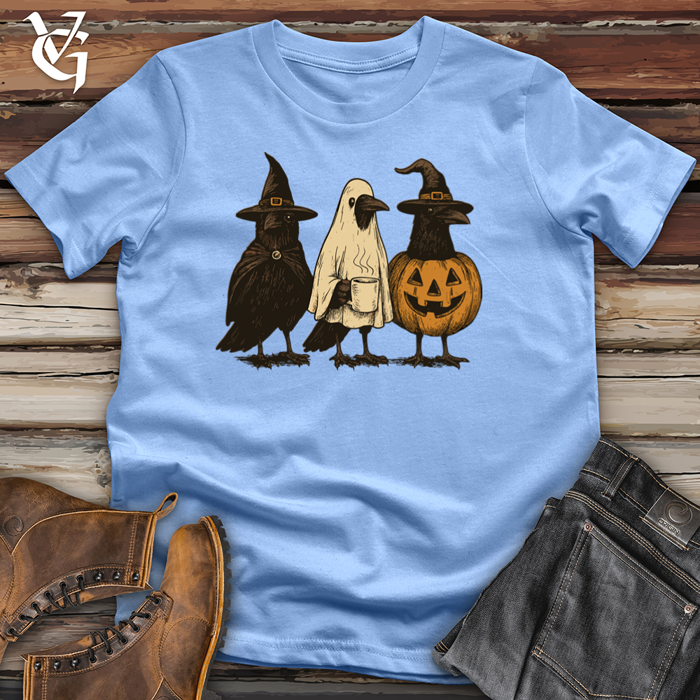 Viking Goods Raven Halloween Squad Softstyle Tee Carolina Blue / S