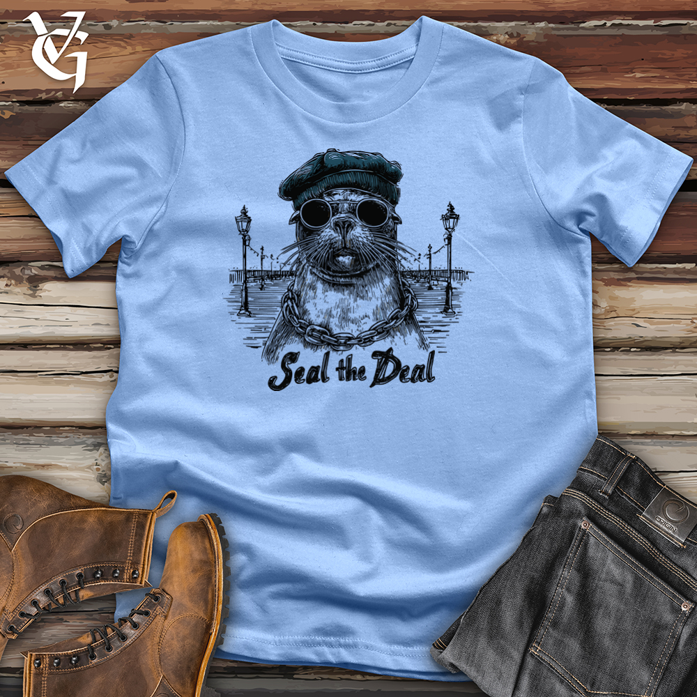 Viking Goods Seal the Deal Seal Softstyle Tee Carolina Blue / S