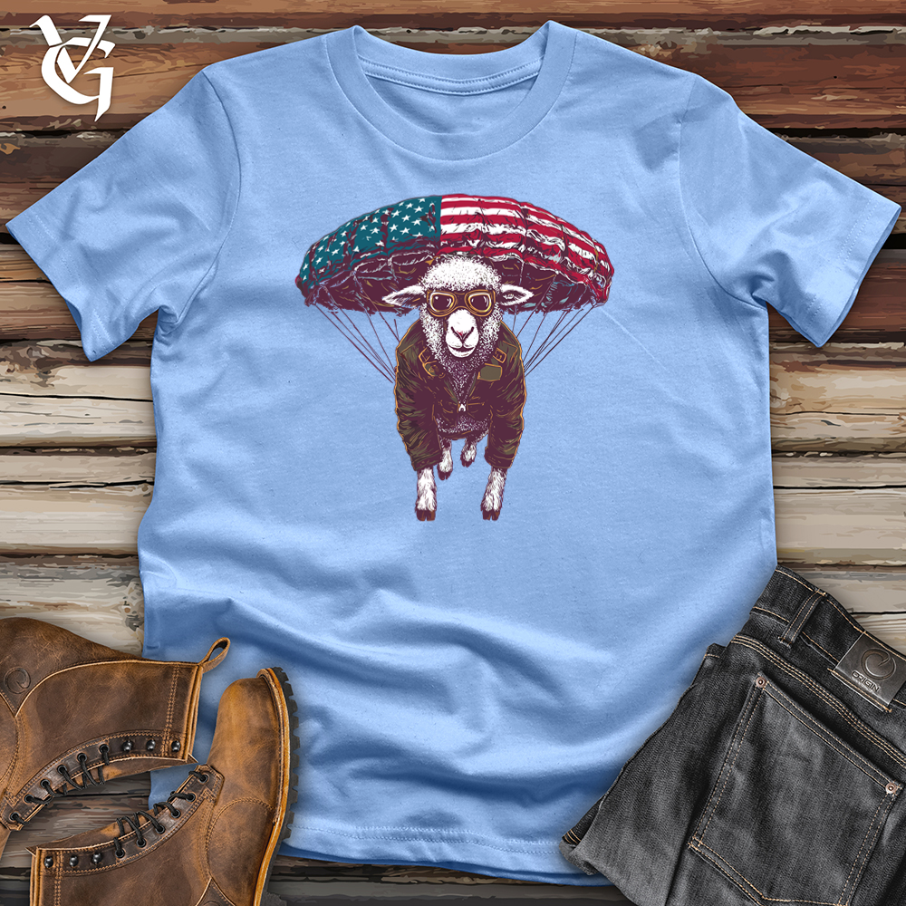 Viking Goods Sheep with Parachute Softstyle Tee Carolina Blue / S