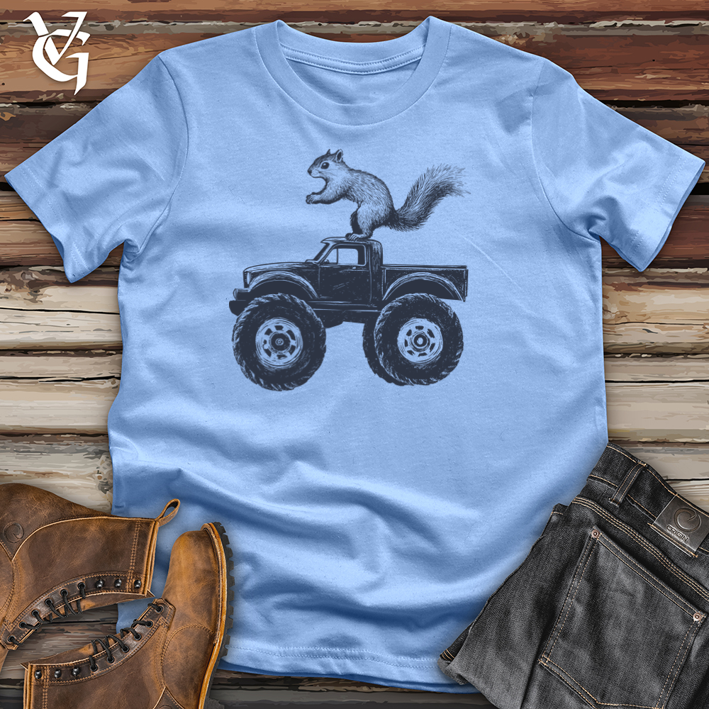 Viking Goods Squirrel Monster Truck Softstyle Tee Carolina Blue / S