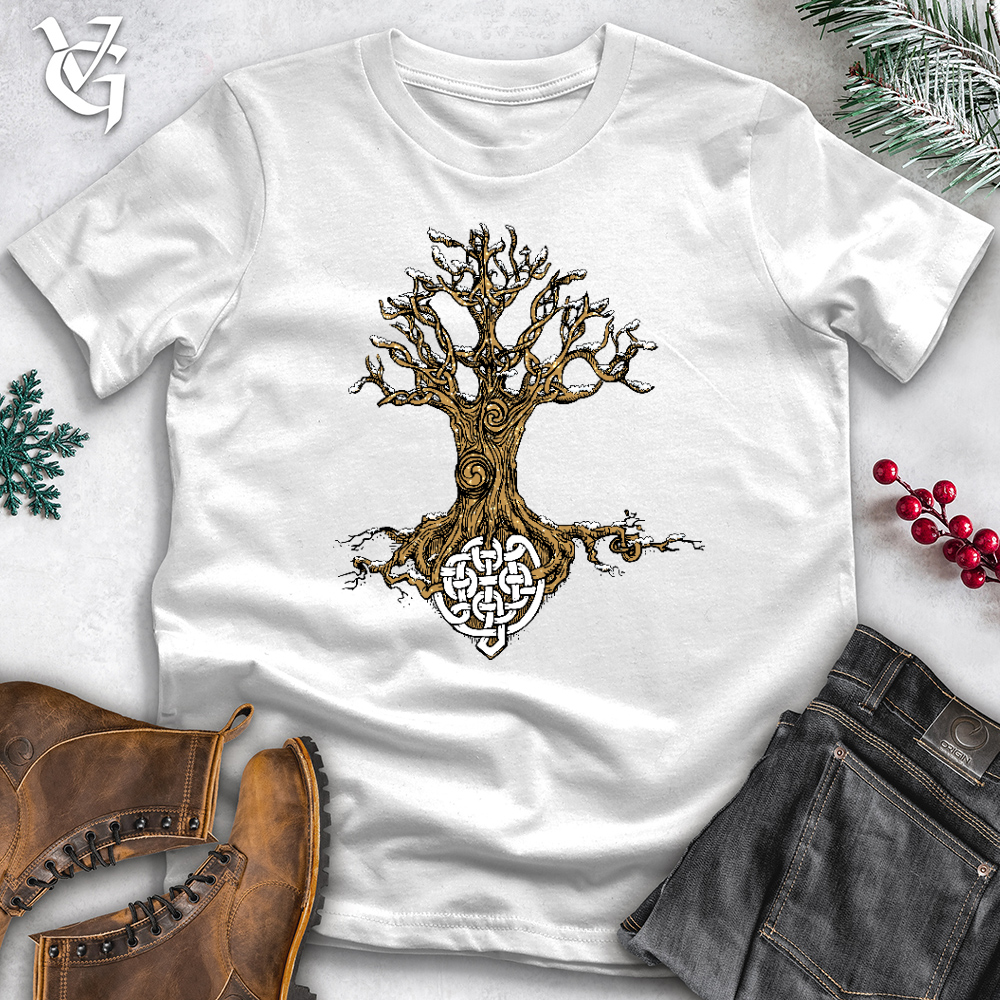 Viking Goods Celtic Roots With Snow Cotton Tee