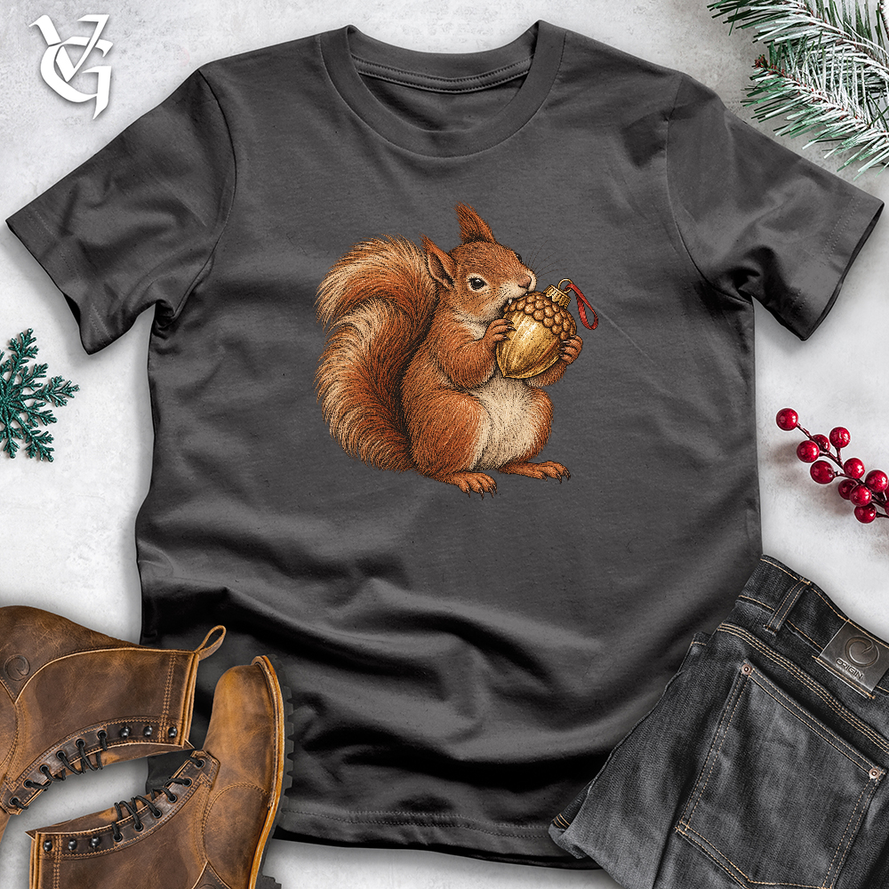 Viking Goods Acorn Ornament Squirrel Softstyle Tee Charcoal / L