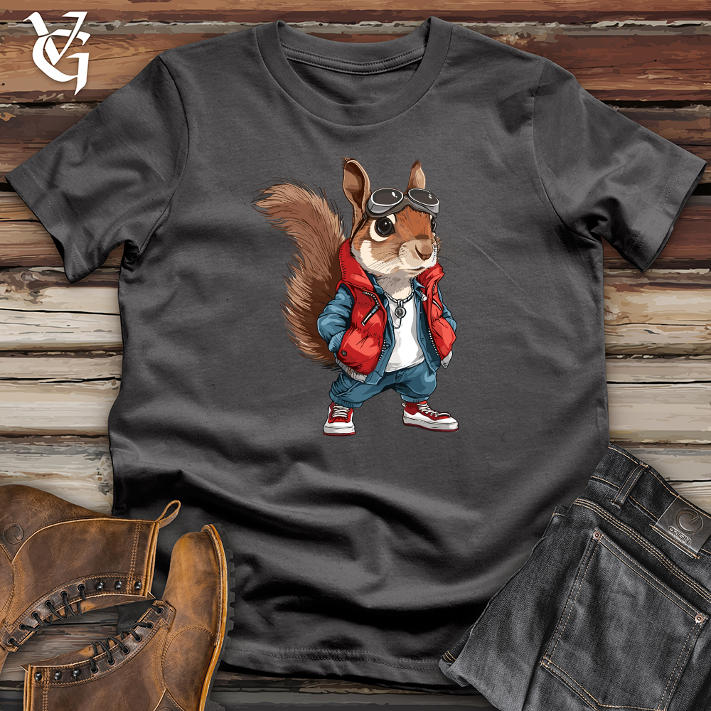 Viking Goods Back To School Squirrel Softstyle Tee Charcoal / L