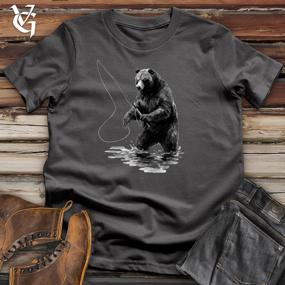 Viking Goods Bear Fishing Tee Charcoal / L