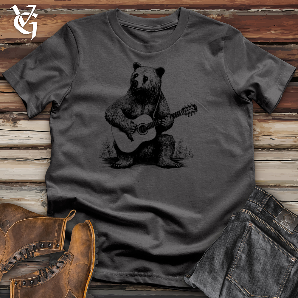 Viking Goods Bear Guitarist Tee Charcoal / L