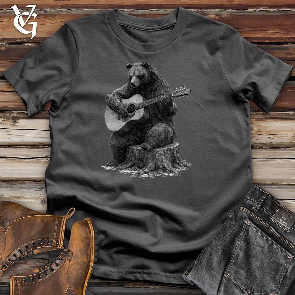 Viking Goods Bear Playing Guitar Tee Charcoal / L