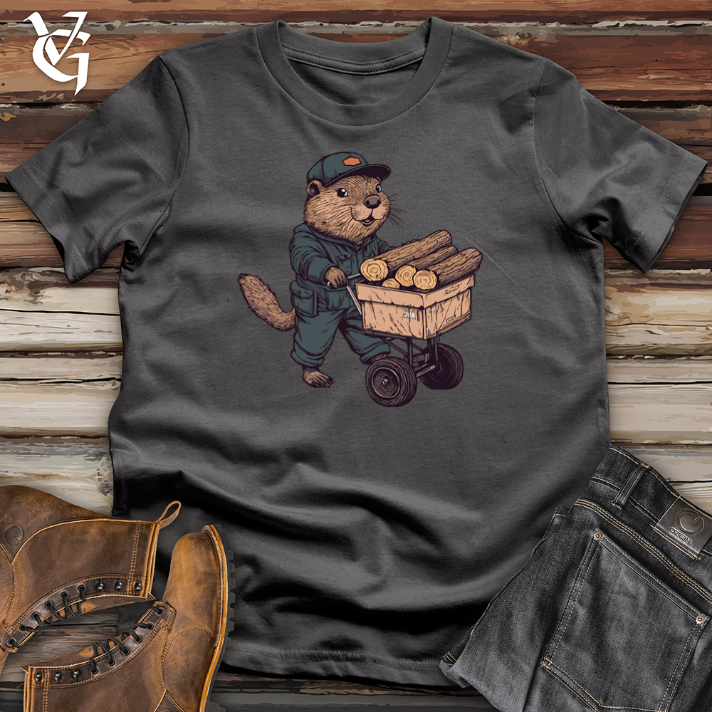 Viking Goods Beaver Wood Delivery Softstyle Tee Charcoal / L