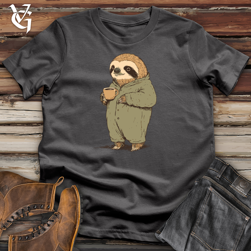 Viking Goods Blue Collar Sloth Softstyle Tee Charcoal / L