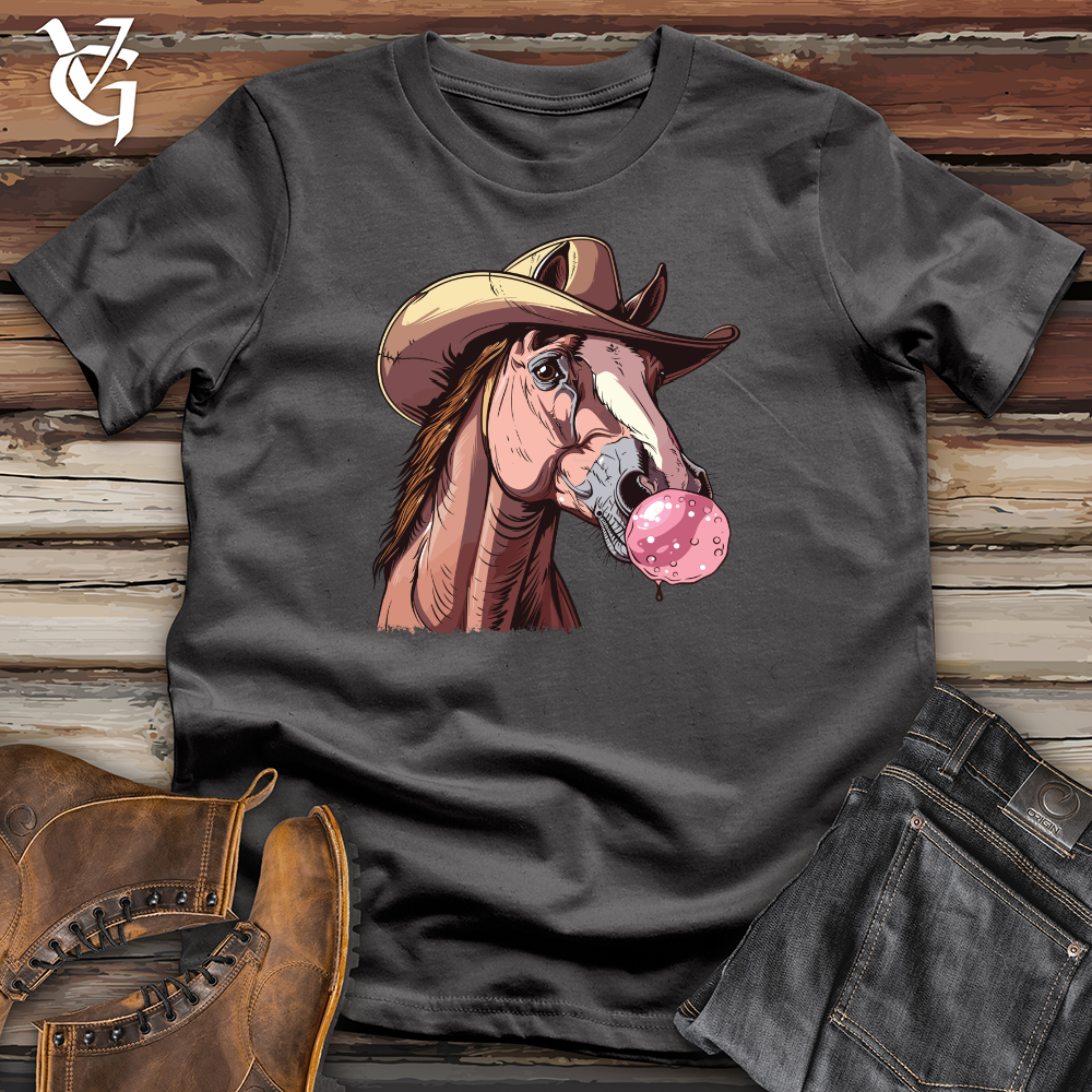 Viking Goods Bubblegum Cowboy Horse Softstyle Tee Charcoal / L