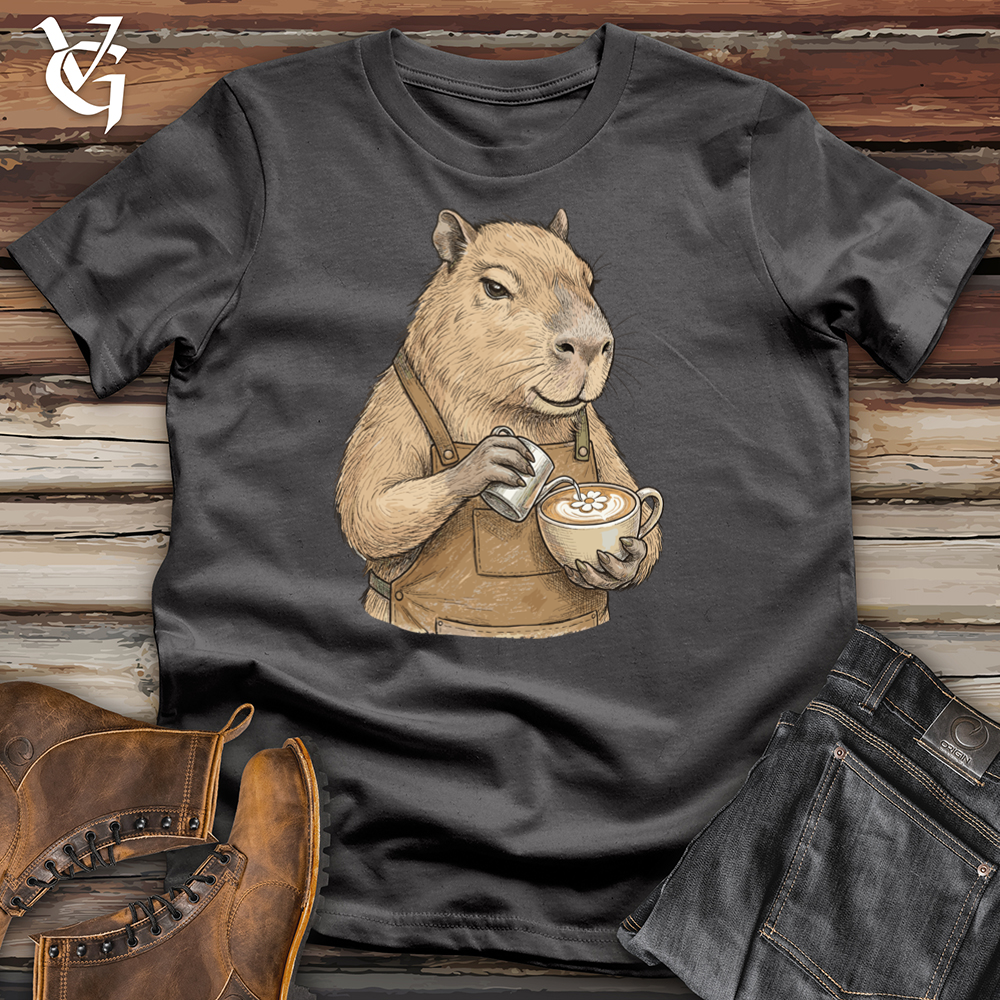 Viking Goods Capybara Barista Tee Charcoal / L