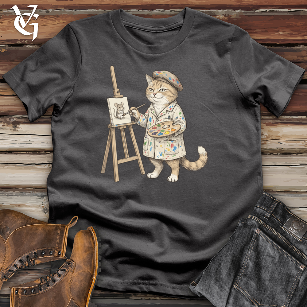 Viking Goods Cat Painter Tee Charcoal / L