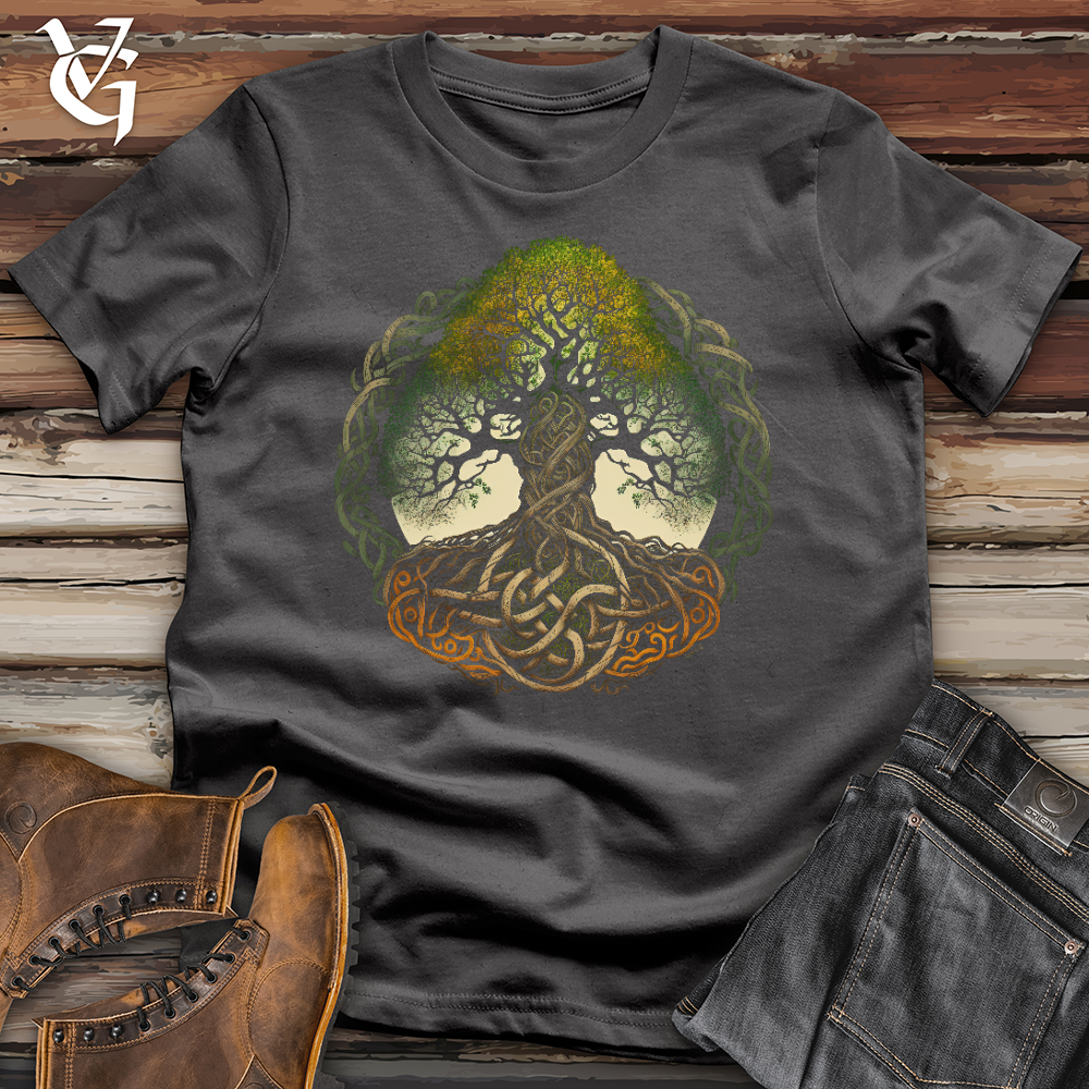 Viking Goods Celtic Life of Tree Softstyle Tee Charcoal / L