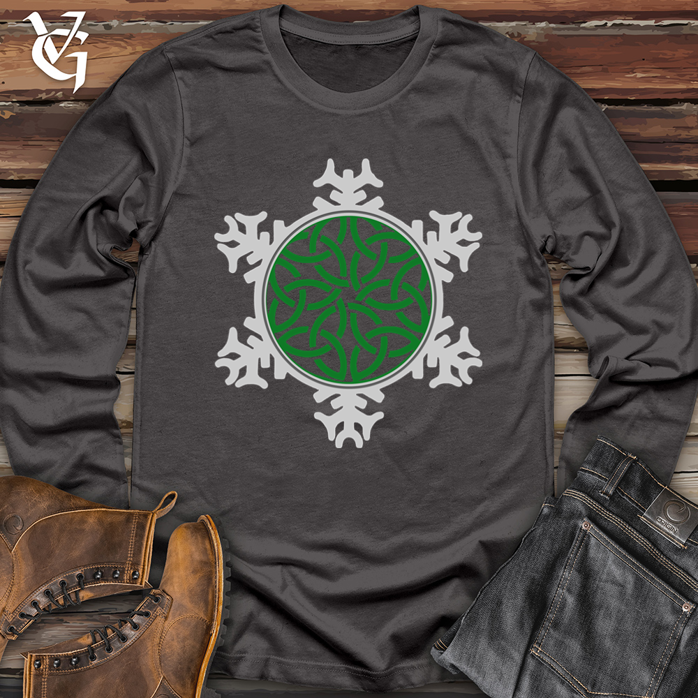 Viking Goods Celtic Snowflake Softstyle Long Sleeve Charcoal / L