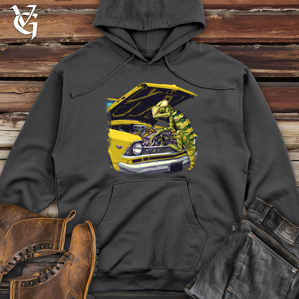 Viking Goods Chameleon Mechanic Marvel Midweight Hooded Sweatshirt Charcoal / L