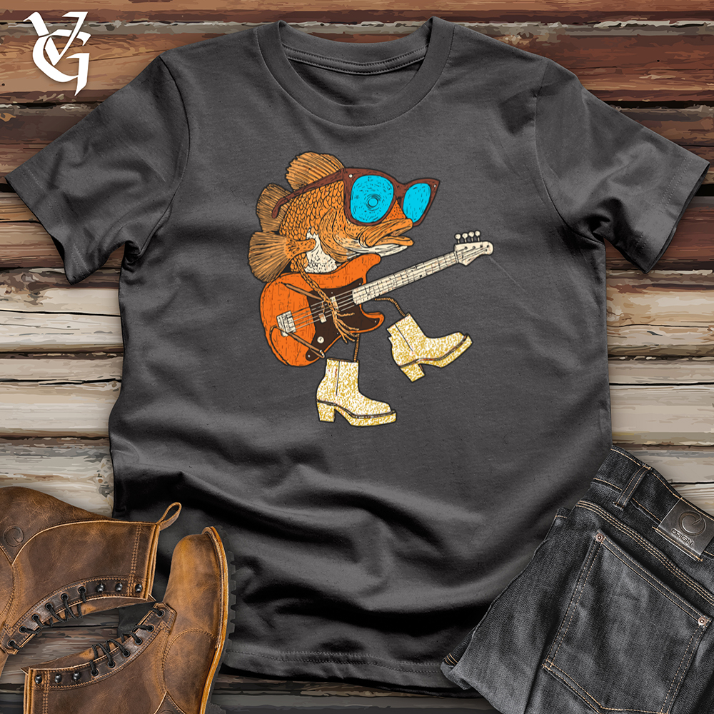 Viking Goods Cod On The Bass Softstyle Tee Charcoal / L