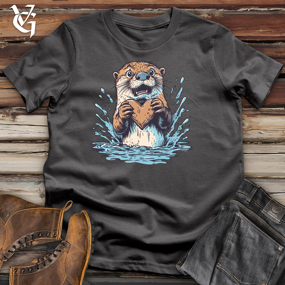 Viking Goods Commitment Issues Otter Softstyle Tee Charcoal / L