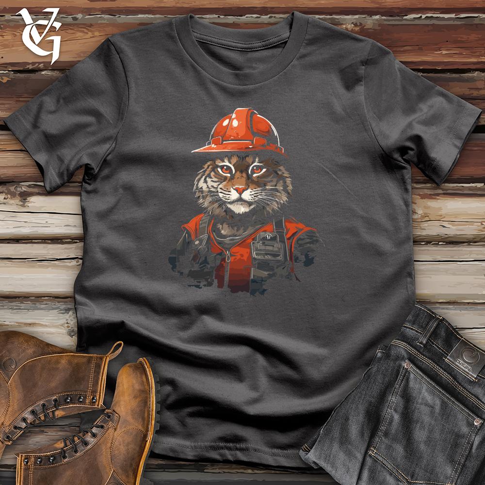 Viking Goods Construction Cat Chief Softstyle Tee Charcoal / L