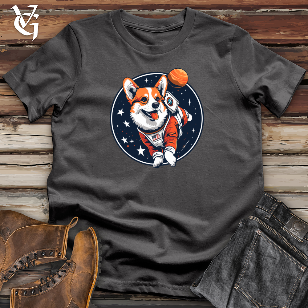 Viking Goods Corgi Astronaut Odyssey Softstyle Tee Charcoal / L