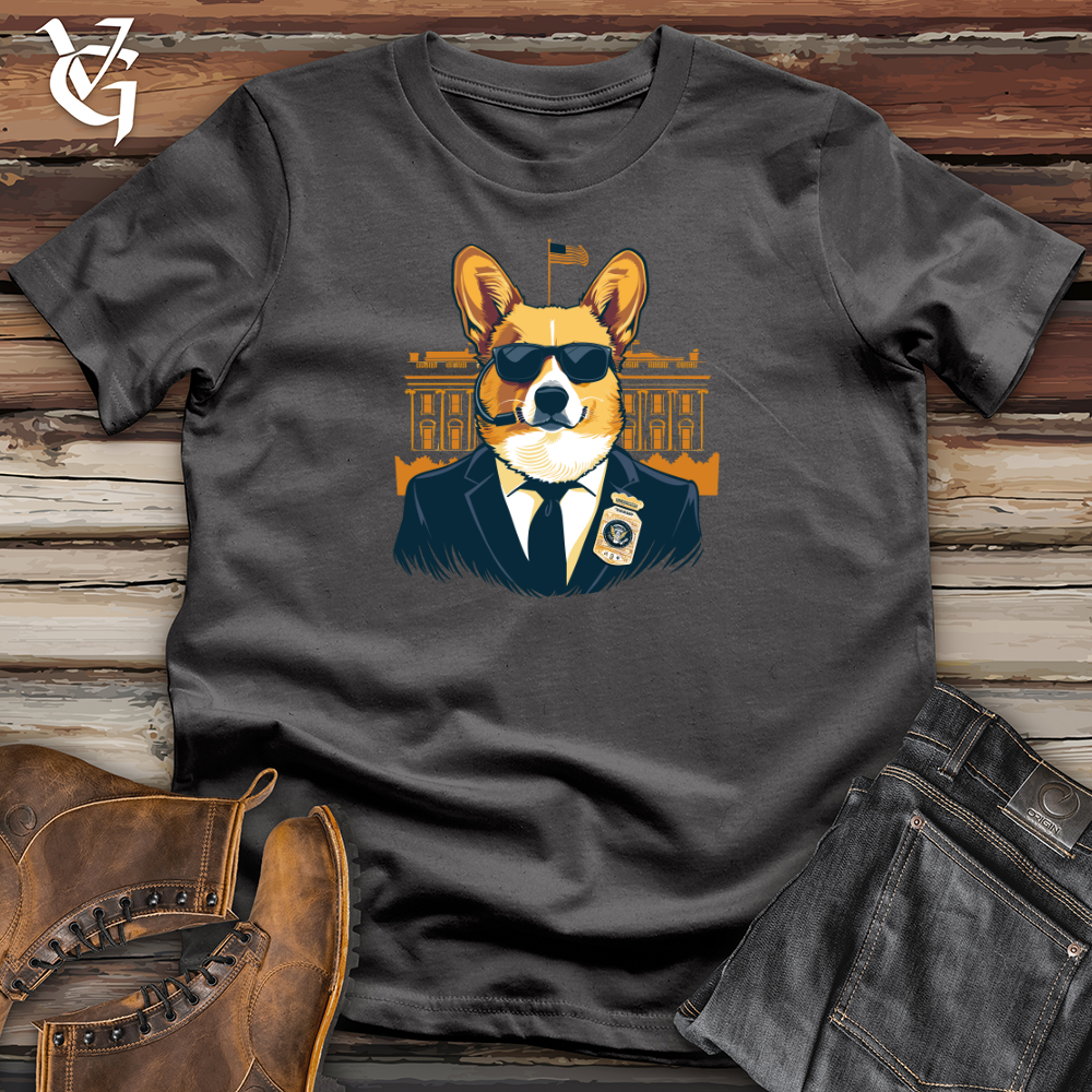 Viking Goods Corgi Secret Service Softstyle Tee Charcoal / L