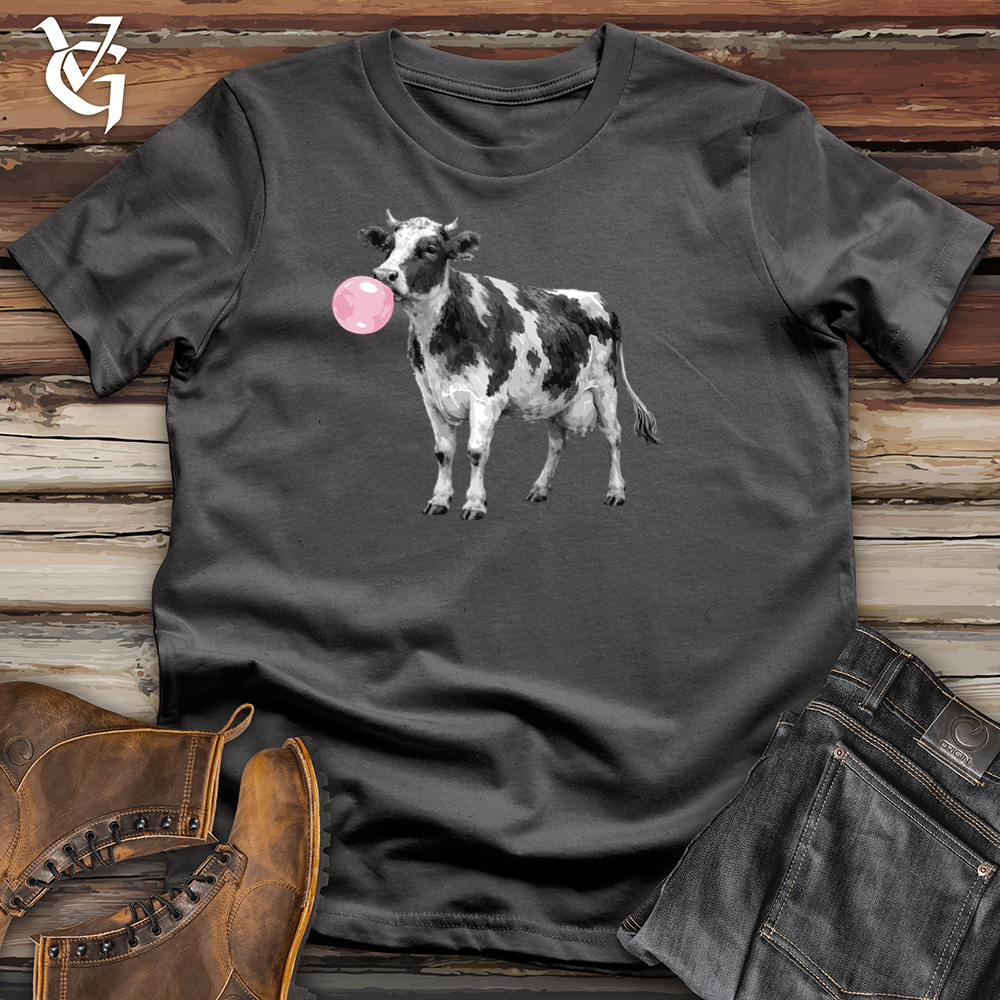 Viking Goods Cow With Bubblegum Tee Charcoal / L