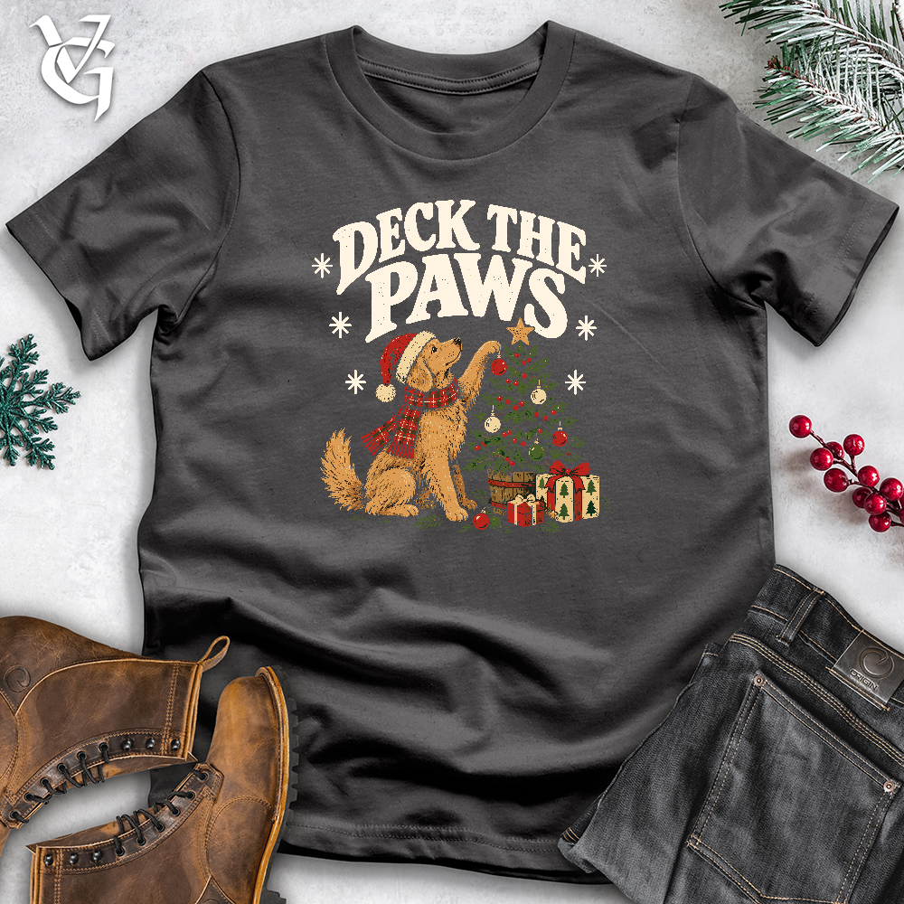 Viking Goods Deck The Paws Softstyle Tee Charcoal / L