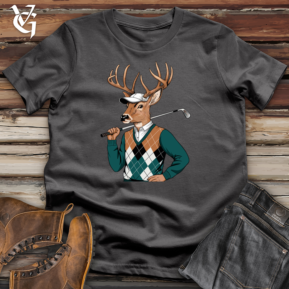 Viking Goods Deer Golf Softstyle Tee Charcoal / L