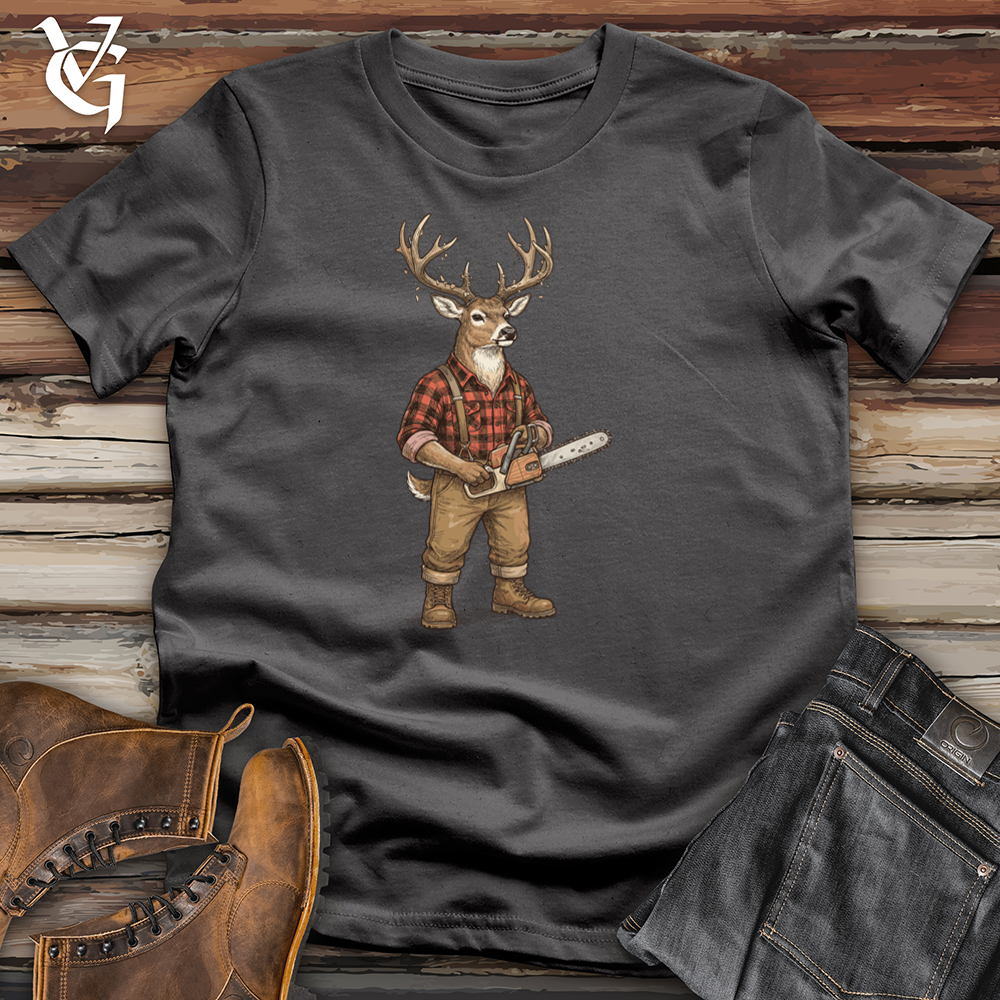 Viking Goods Deer Lumberjack Tee Charcoal / L