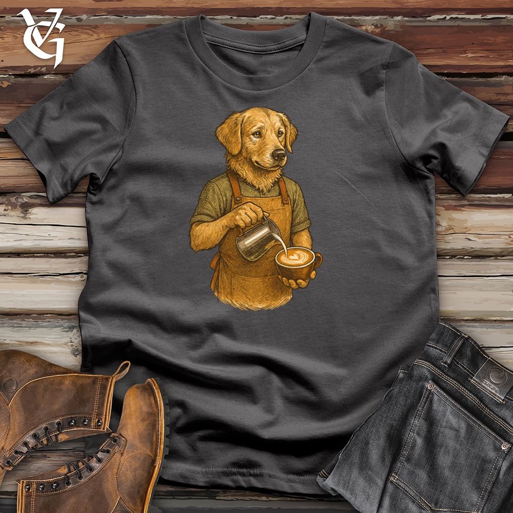 Viking Goods Doggy Barista Tee Charcoal / L