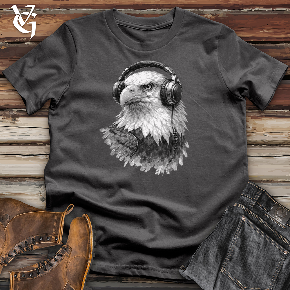 Viking Goods Eagle with Headphones Tee Charcoal / L