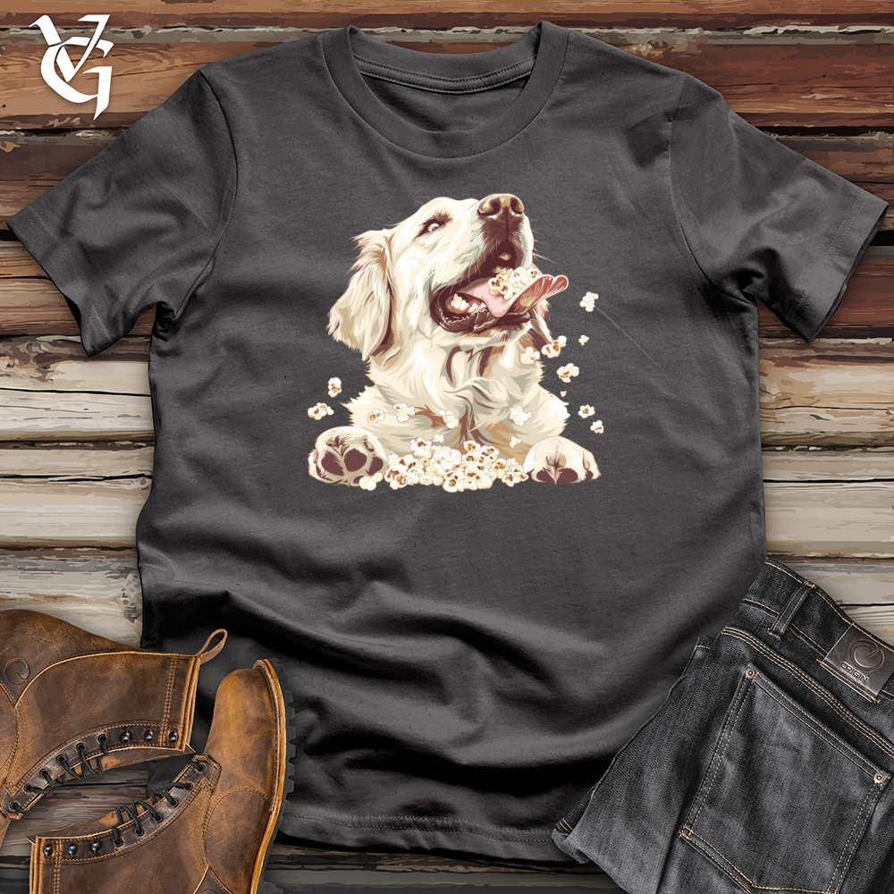 Viking Goods English Retriever Eating Popcorn Softstyle Tee Charcoal / L