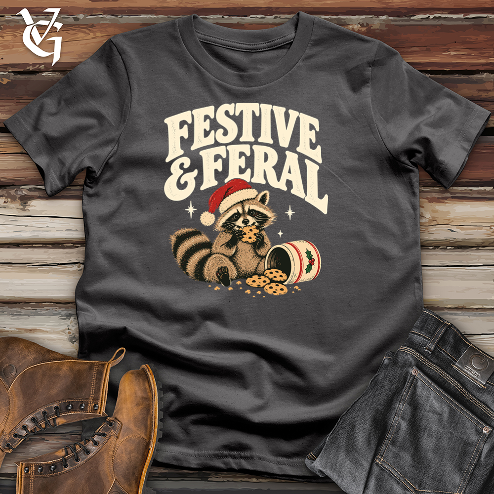Viking Goods Festive and Feral Tee Charcoal / L
