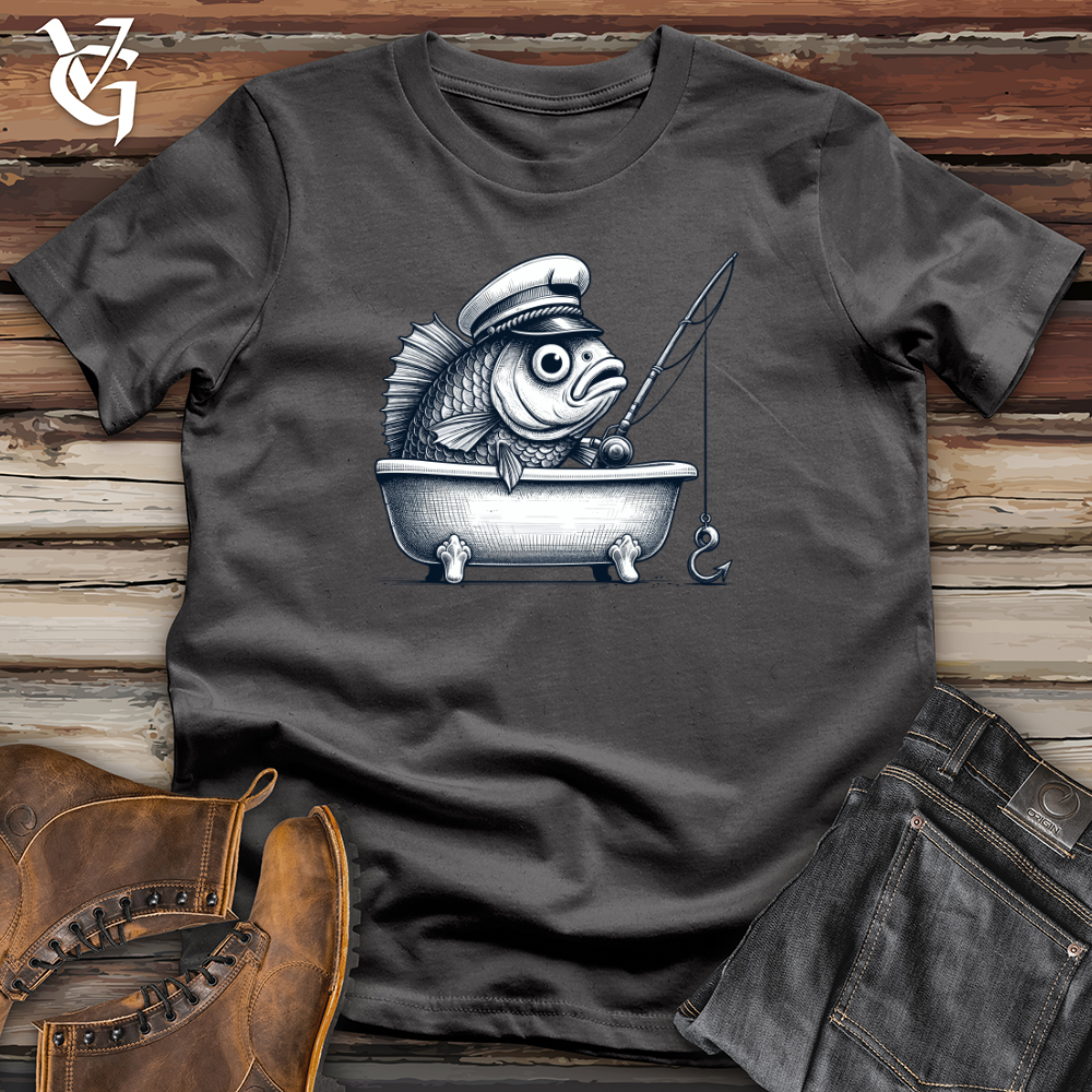 Viking Goods Fish Catching Fish Softstyle Tee Charcoal / L