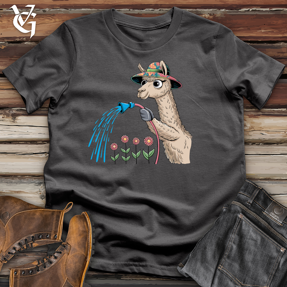 Viking Goods Floral Care Softstyle Tee Charcoal / L
