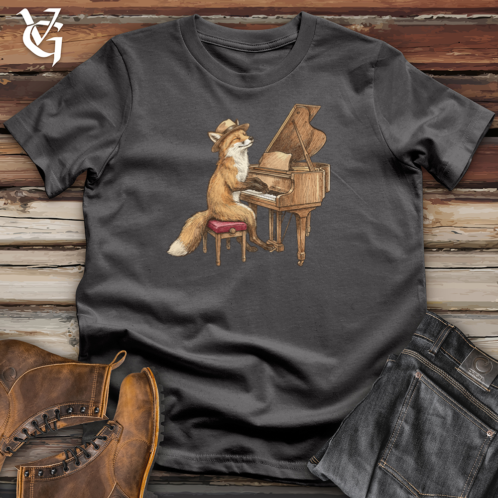 Viking Goods Fox Pianist Tee Charcoal / L