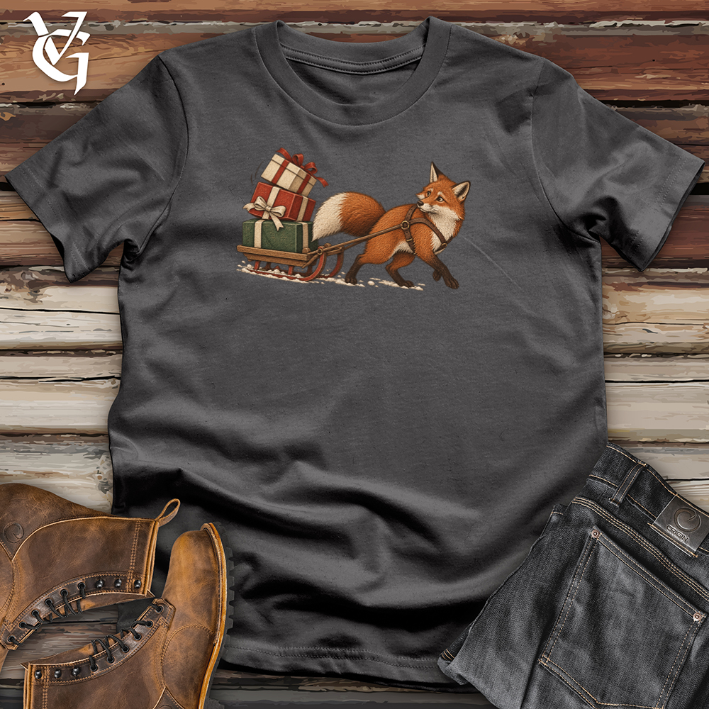Viking Goods Fox Pulling Gifts Tee Charcoal / L