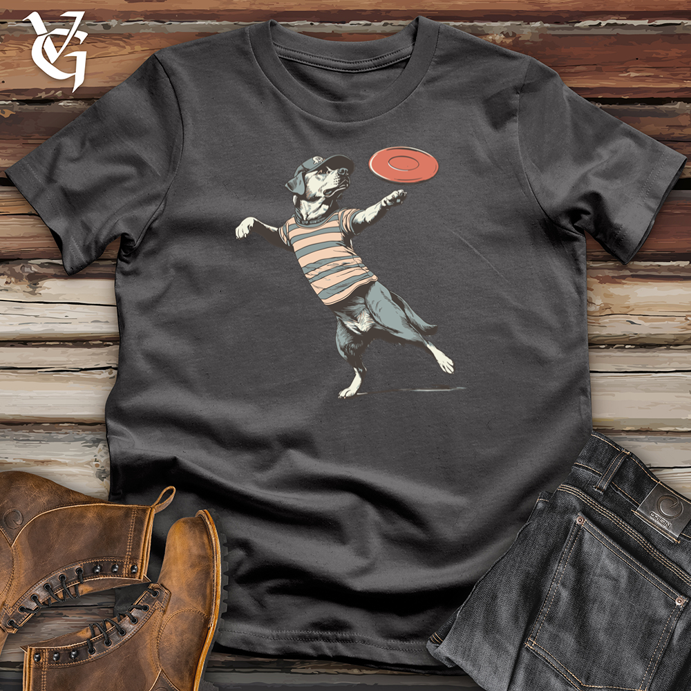 Viking Goods Frisbee Dog Softstyle Tee Charcoal / L