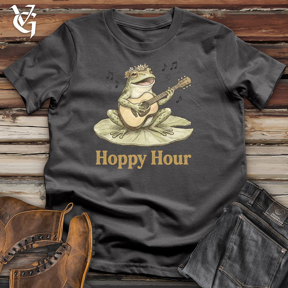 Viking Goods Frog Hoppy Hour Tee Charcoal / L