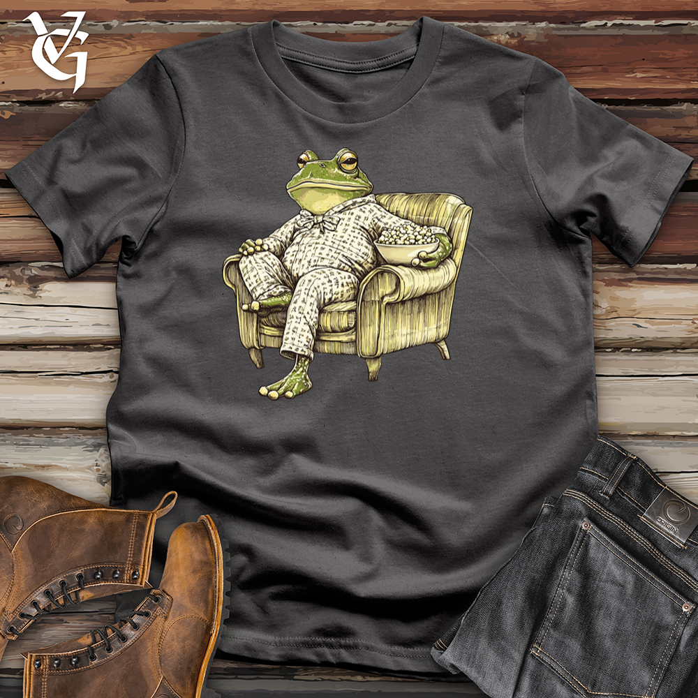 Viking Goods Frog Movie Time Softstyle Tee Charcoal / L