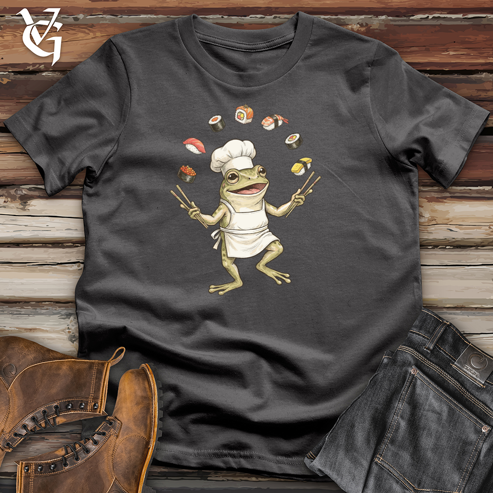 Viking Goods Frog Sushi Chef Tee Charcoal / L