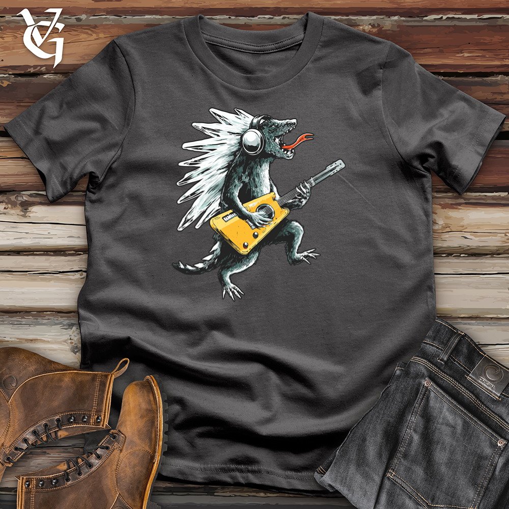 Viking Goods Frost Dragon Guitarist Softstyle Tee Charcoal / L