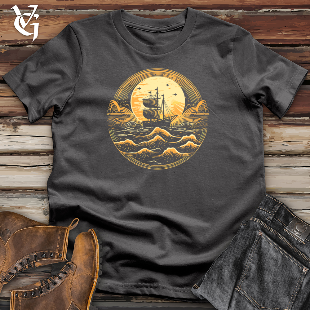 Viking Goods Galleon Moonlit Voyage Softstyle Tee Charcoal / L