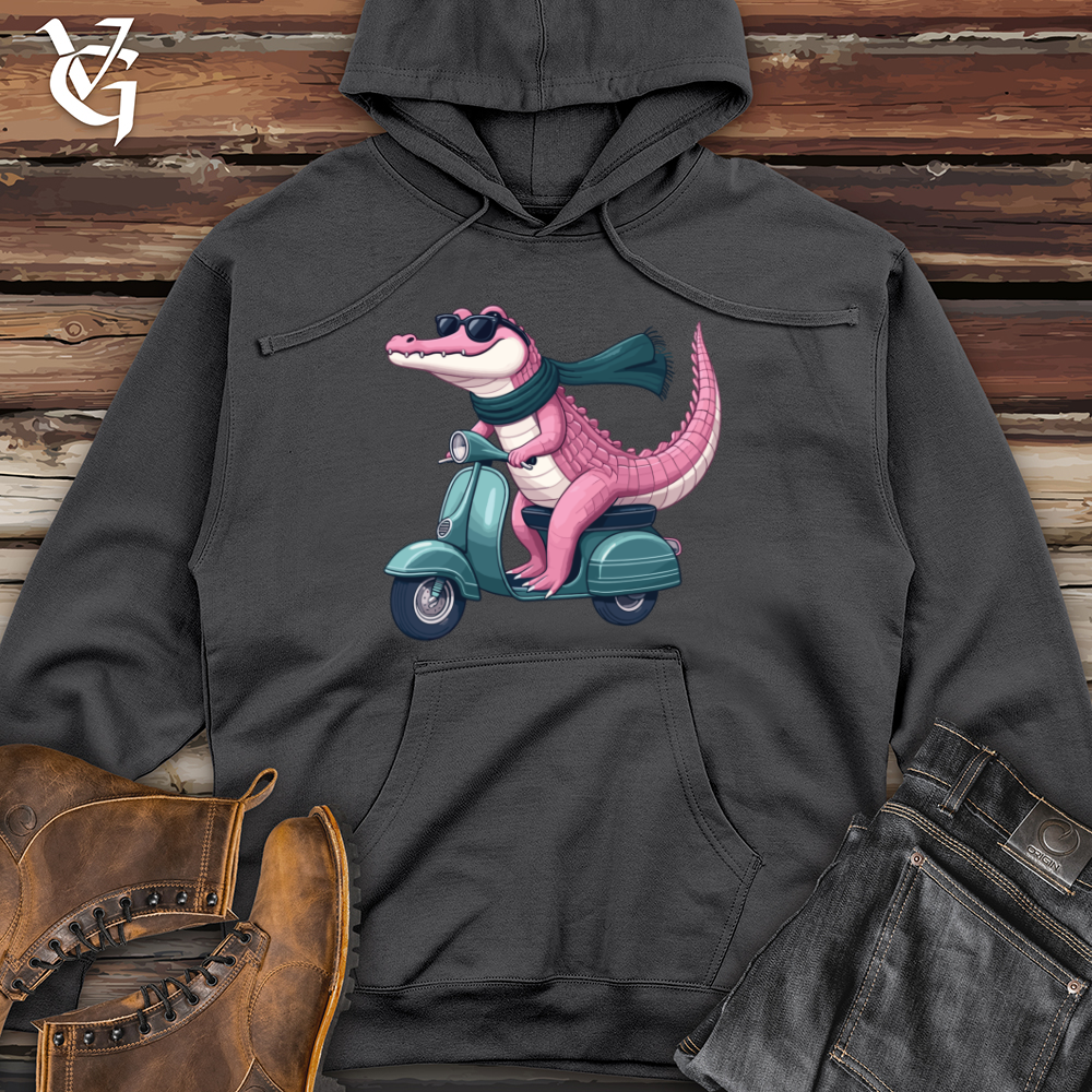 Viking Goods Gator Scoot Midweight Hooded Sweatshirt Charcoal / L