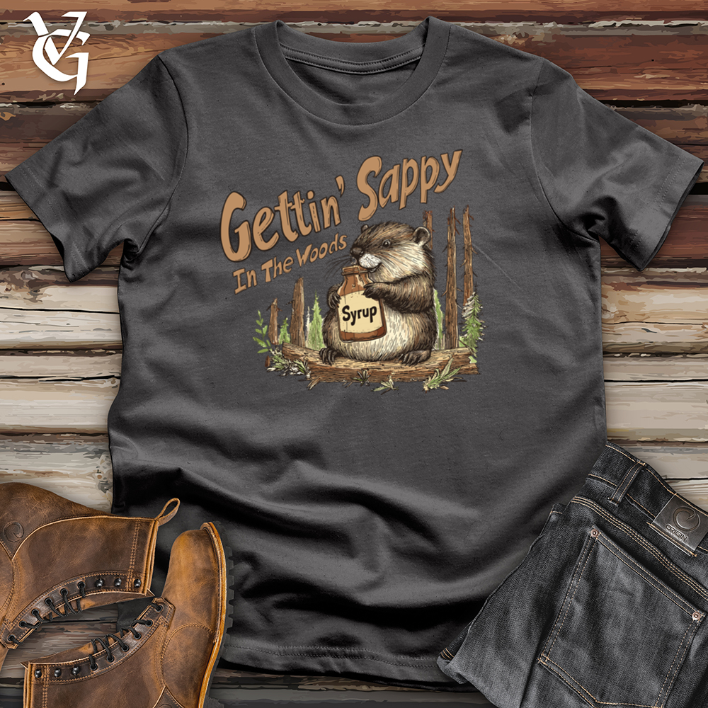 Viking Goods Gettin' Sappy in the Woods Softstyle Tee Charcoal / L