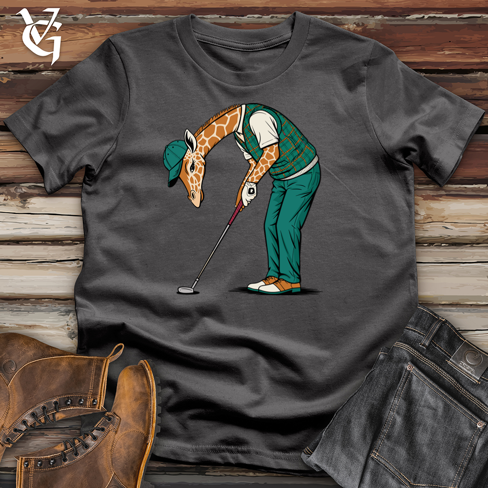 Viking Goods Giraffe Golf Softstyle Tee Charcoal / L