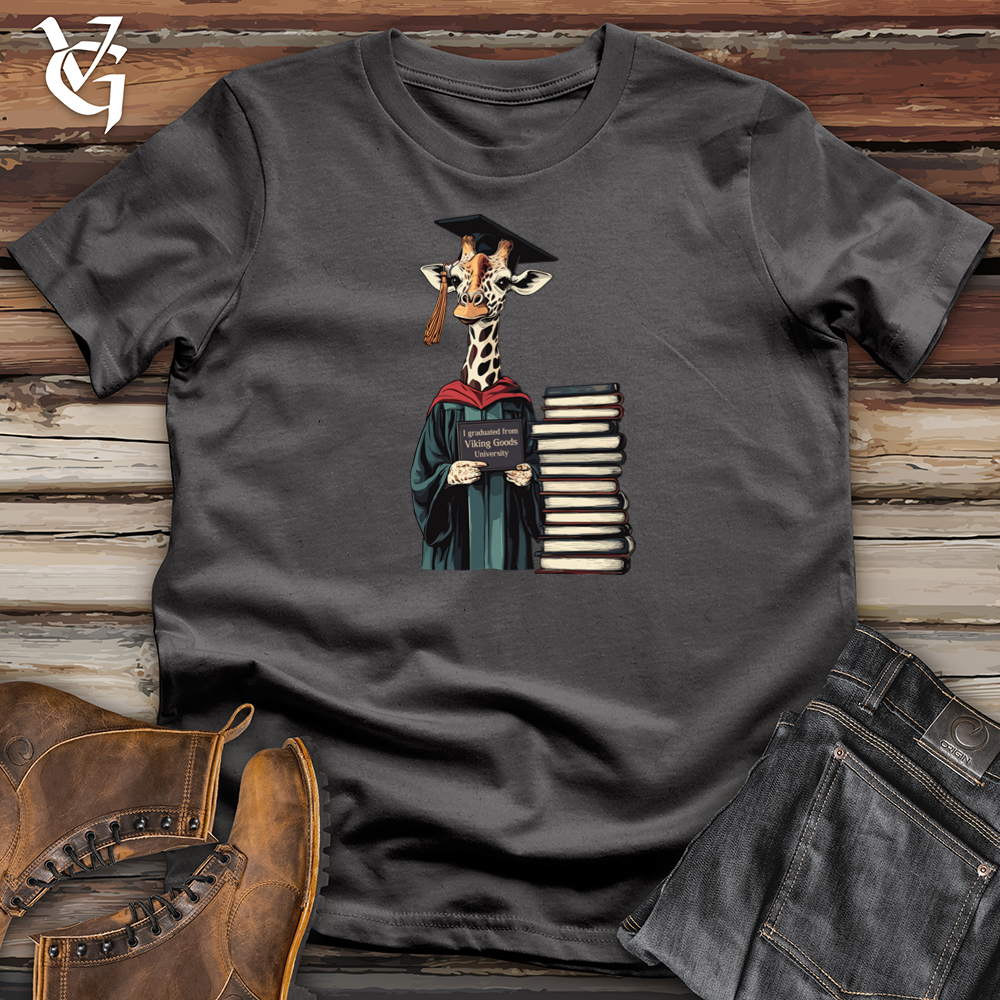 Viking Goods Giraffe Graduate Softstyle Tee Charcoal / L