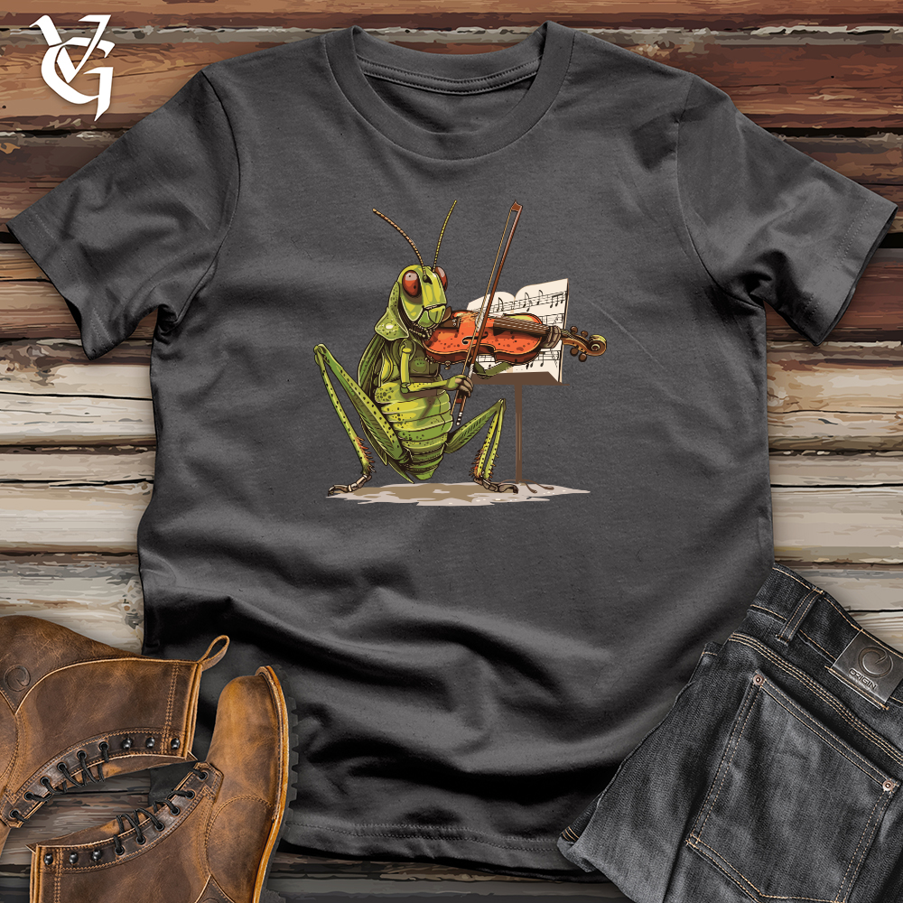 Viking Goods Grasshopper Violin Virtuoso Softstyle Tee Charcoal / L